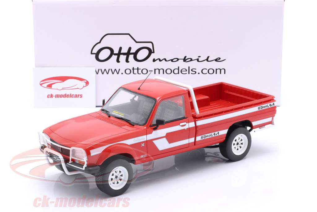 Peugeot 504 4x4 Pick-Up Dangel year 1993 red 1:18 OttOmobile