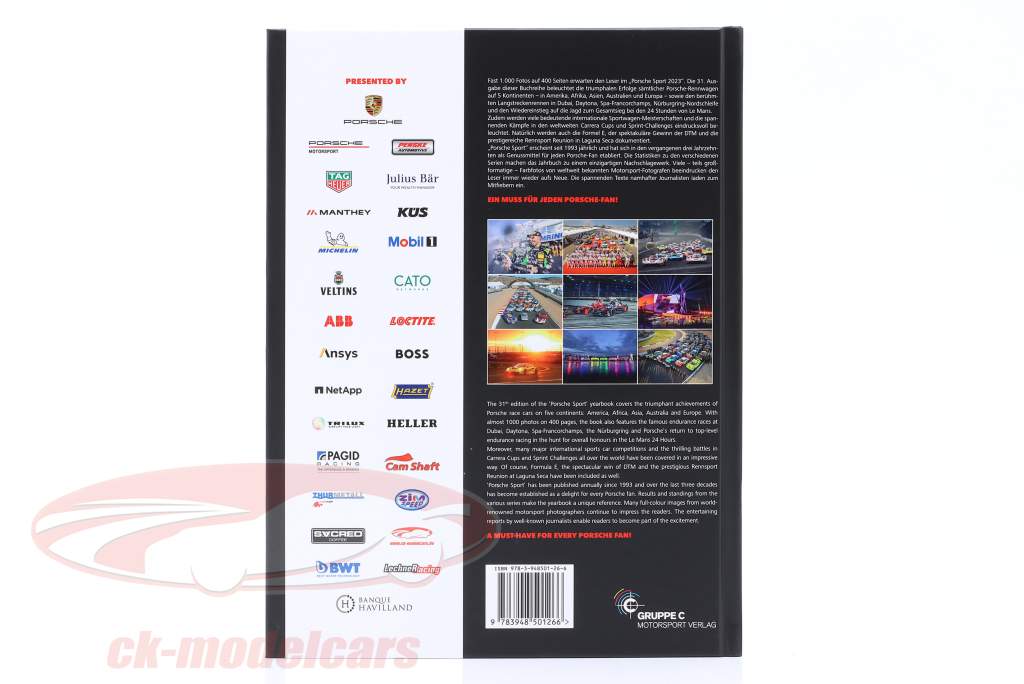 Book: Porsche Sport 2023 (Gruppe C Motorsport Verlag)