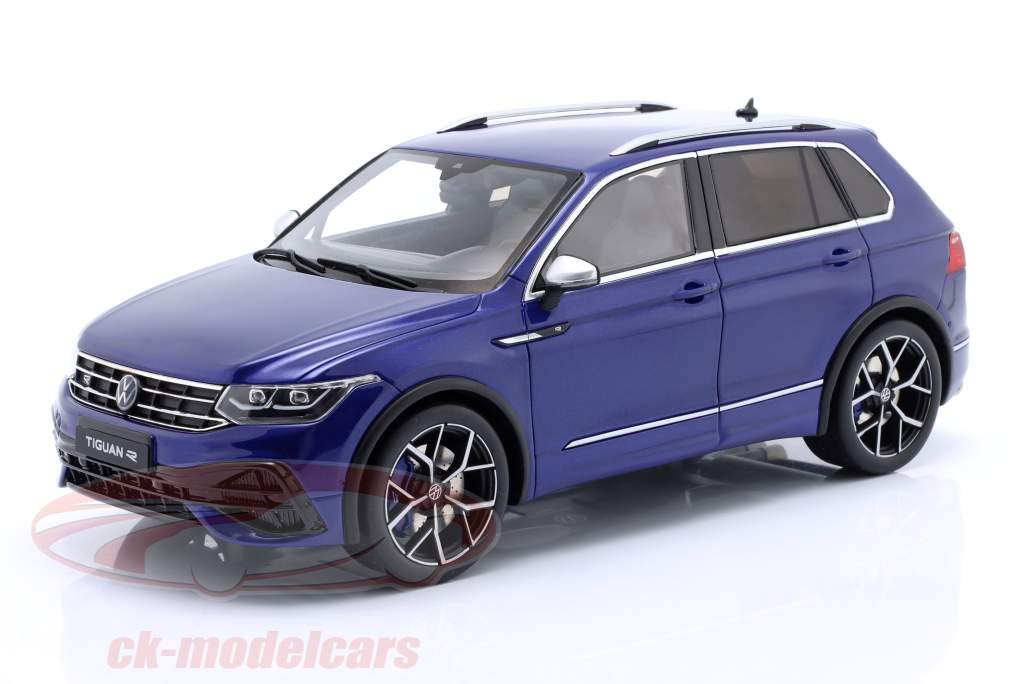 Volkswagen VW Tiguan R Anno di costruzione 2021 blu metallico 1:18 OttOmobile