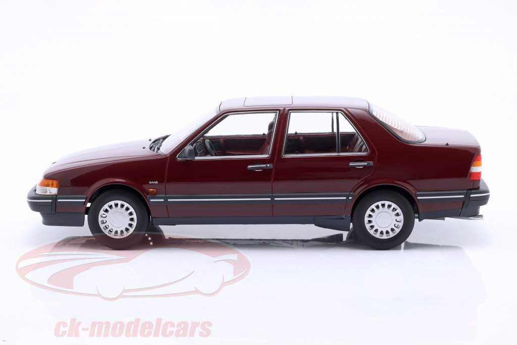 Saab 9000 CD Turbo year 1990 dark red 1:18 Triple9