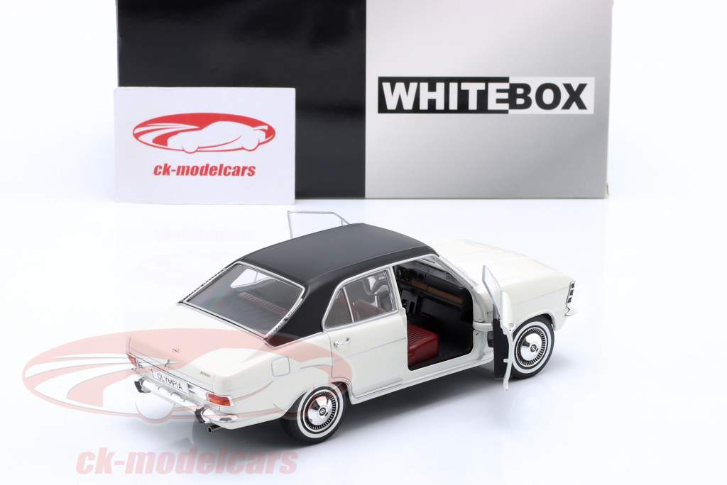 Opel Olympia A year 1967 white / black 1:24 WhiteBox