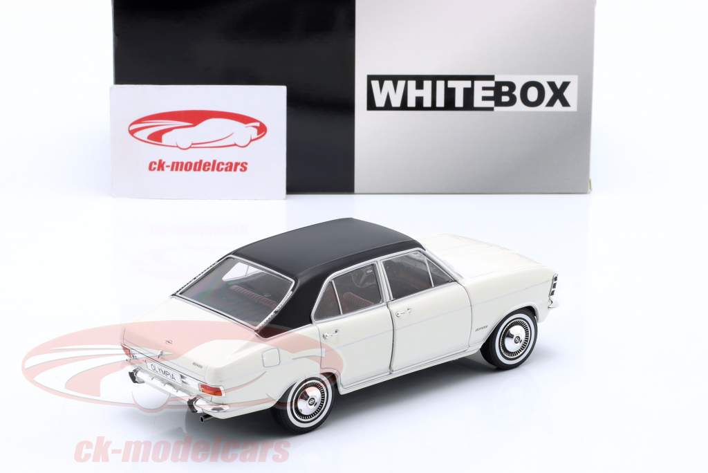 Opel Olympia A year 1967 white / black 1:24 WhiteBox