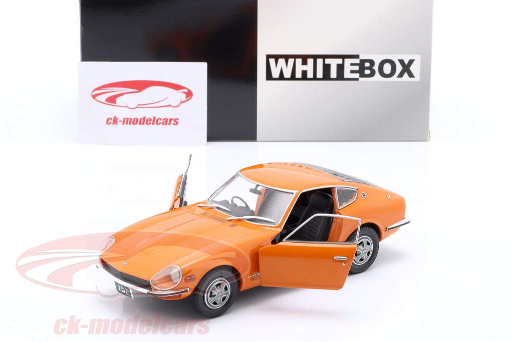 Datsun 240Z Bouwjaar 1969 oranje 1:24 WhiteBox