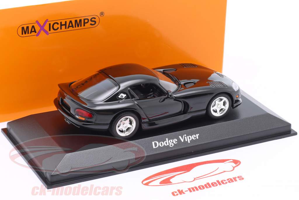 Dodge Viper year 1990 black 1:43 Minichamps