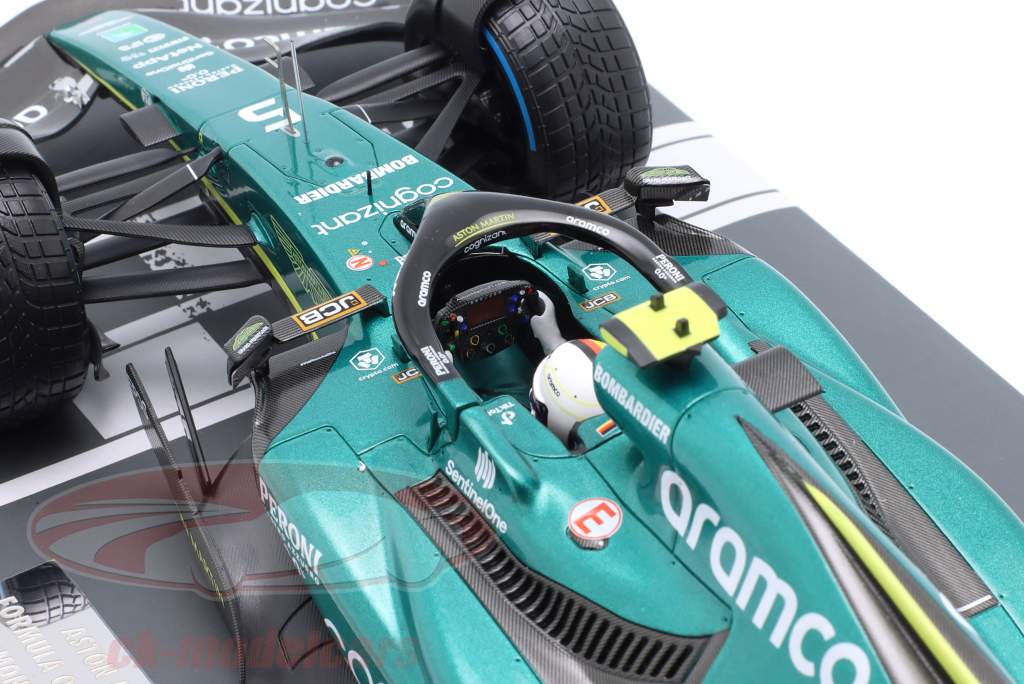 S. Vettel Aston Martin AMR22 #5 Mônaco GP Fórmula 1 2022 1:18 Minichamps