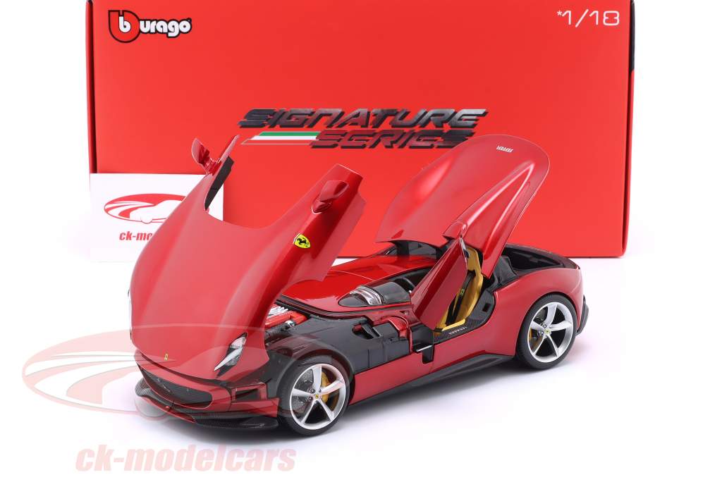Ferrari Monza SP1 Baujahr 2019 rot metallic 1:18 Bburago Signature