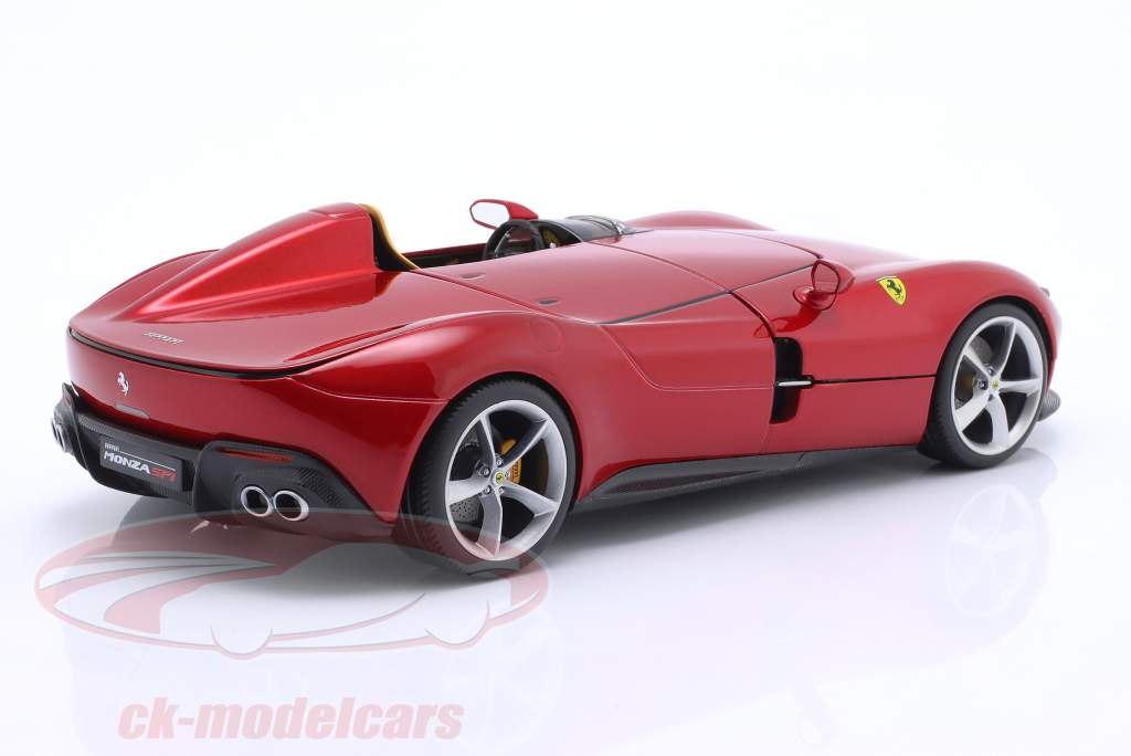 Ferrari Monza SP1 Año de construcción 2019 rojo metálico 1:18 Bburago Signature