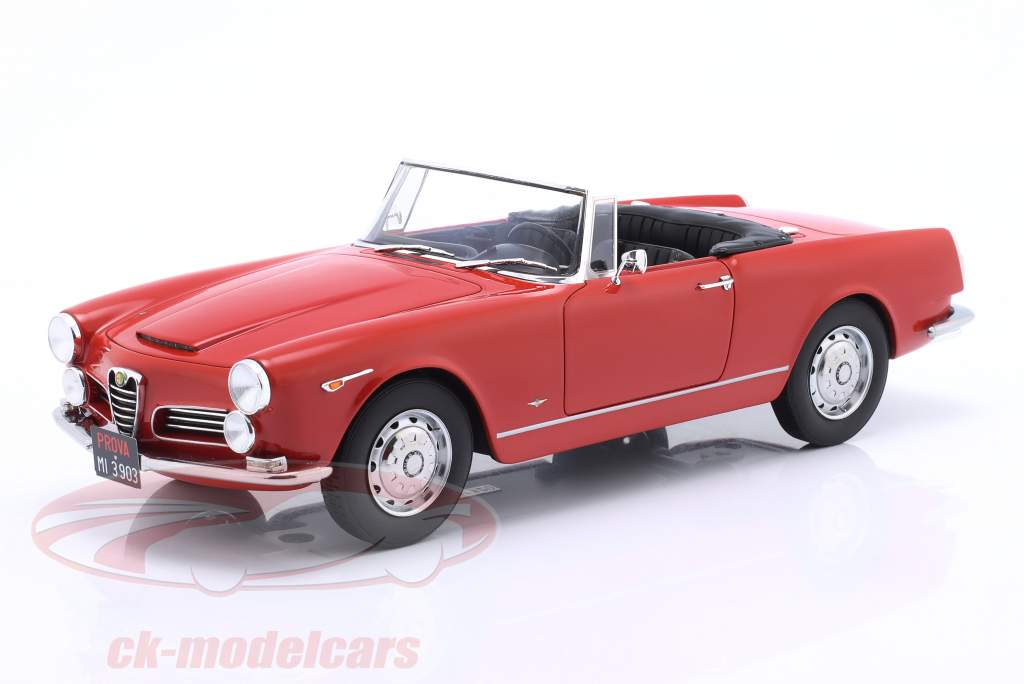 Alfa Romeo 2600 Spider Touring Año de construcción 1961 rojo 1:18 Cult Scale