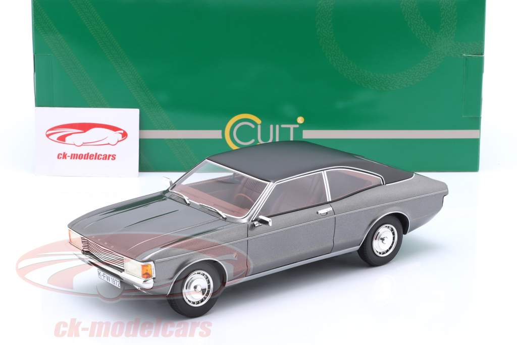 Ford Granada Coupe year 1972 Gray metallic 1:18 Cult Scale