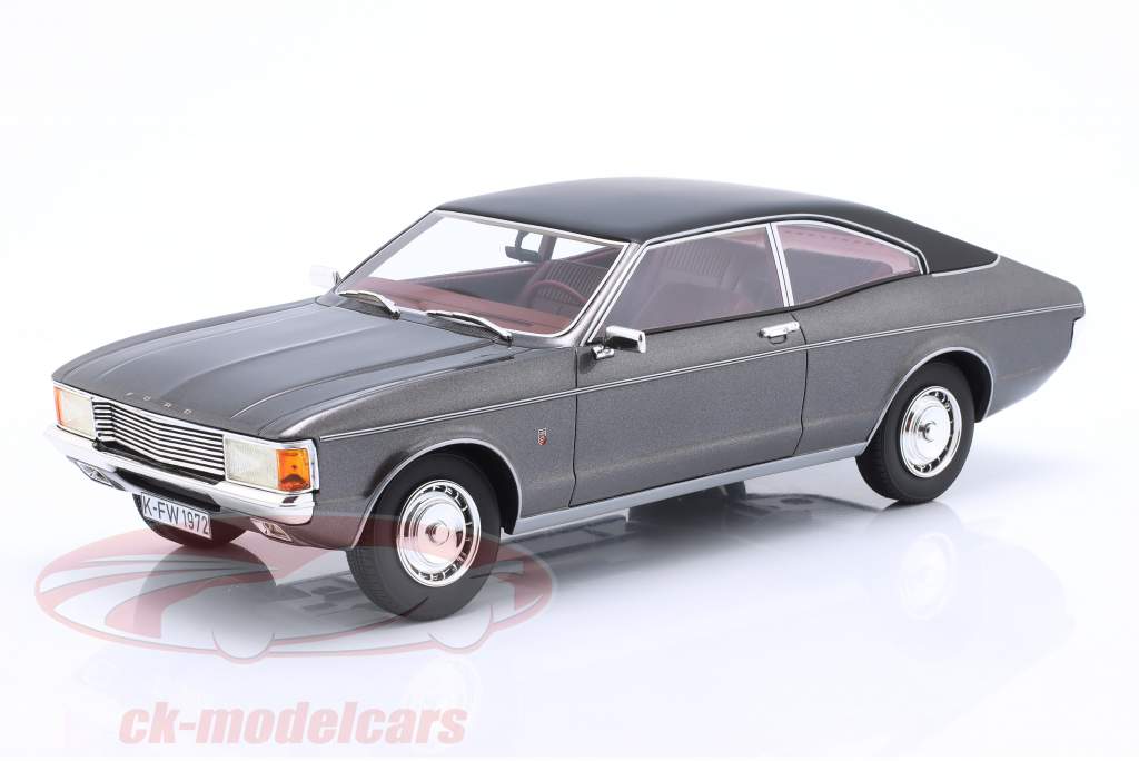 Ford Granada Coupe year 1972 Gray metallic 1:18 Cult Scale