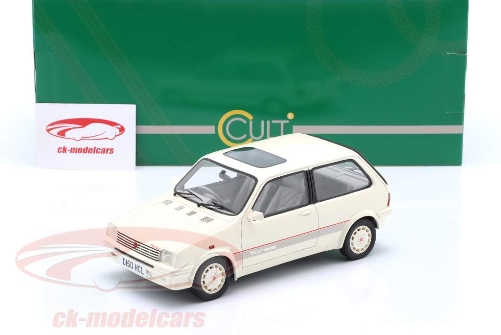 MG Metro Turbo 建設年 1986-1990 白 1:18 Cult Scale