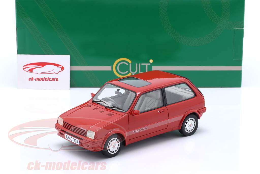 MG Metro Turbo Année de construction 1986-1990 rouge 1:18 Cult Scale
