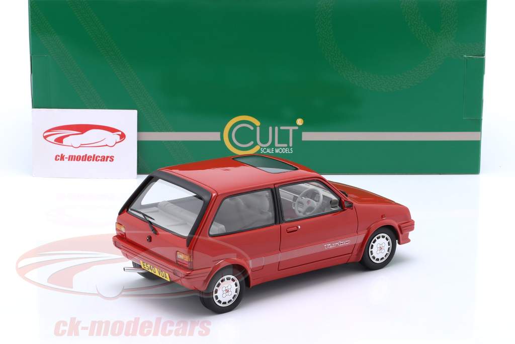 MG Metro Turbo 建設年 1986-1990 赤 1:18 Cult Scale