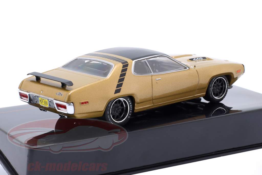 Plymouth GTX Runner Baujahr 1971 gold metallic 1:43 Ixo
