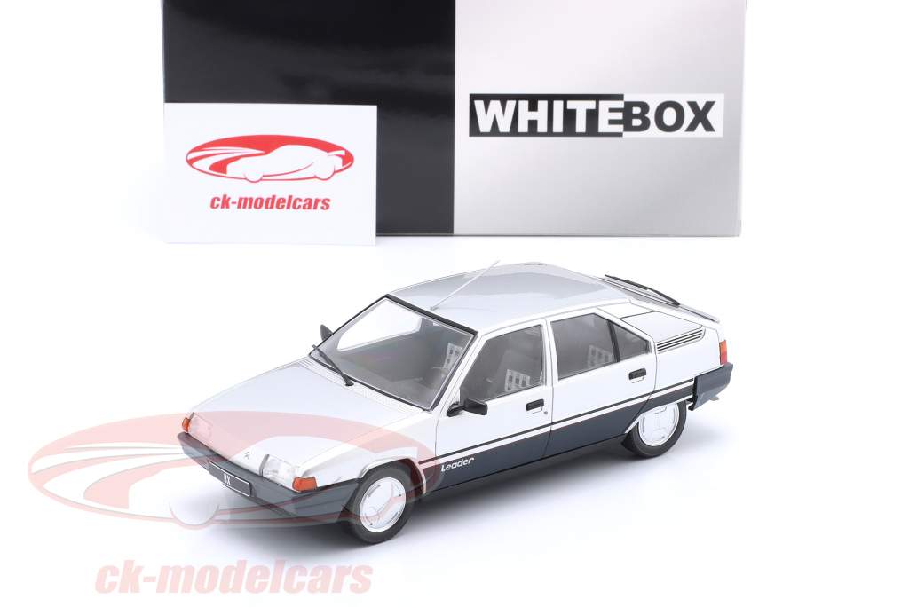 Citroen BX Leader Bouwjaar 1985 zilver 1:24 WhiteBox