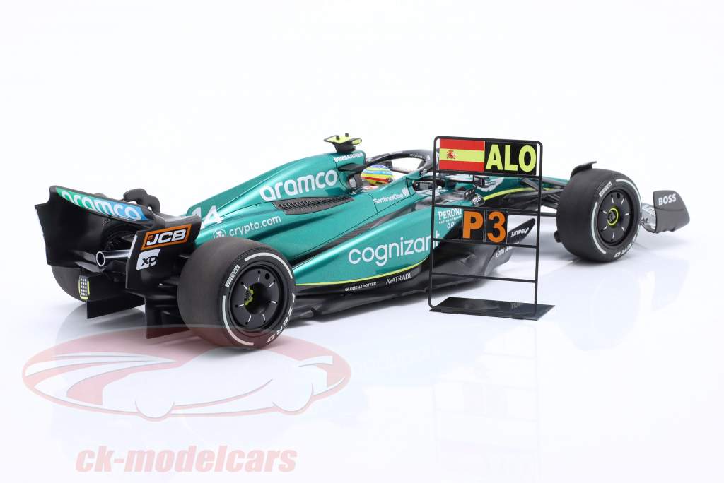 F. Alonso Aston Martin AMR23 #14 3 Bahrain GP formel 1 2023 1:18 Minichamps