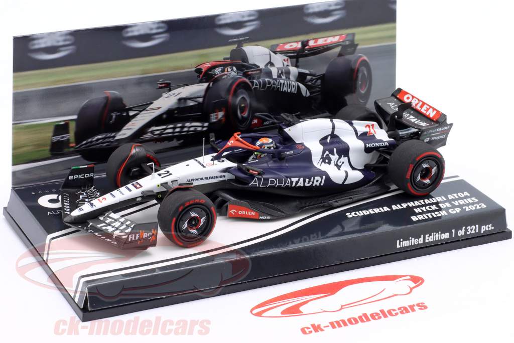 Nyck de Vries Alpha Tauri AT04 #21 British GP Formula 1 2023 1:43 Minichamps