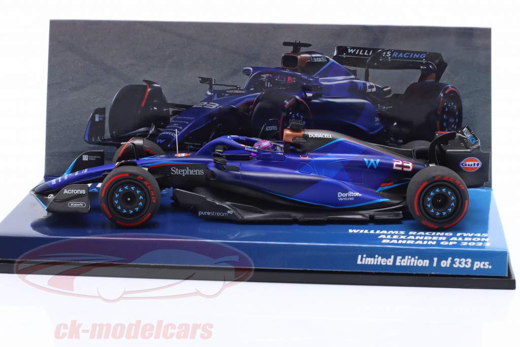 Alexander Albon Williams FW45 #23 Bahrain GP Formel 1 2023 1:43 Minichamps