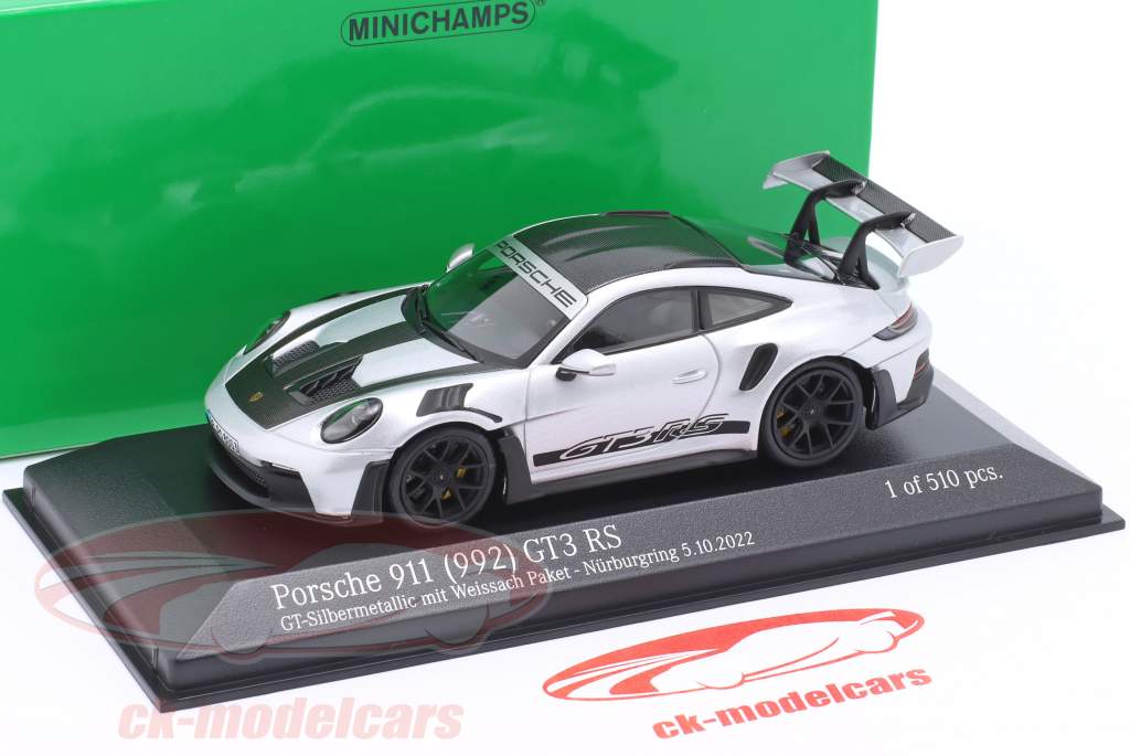 Porsche 911 (992) GT3 RS Weissach package Nürburgring 5.10.2022 1:43 Minichamps