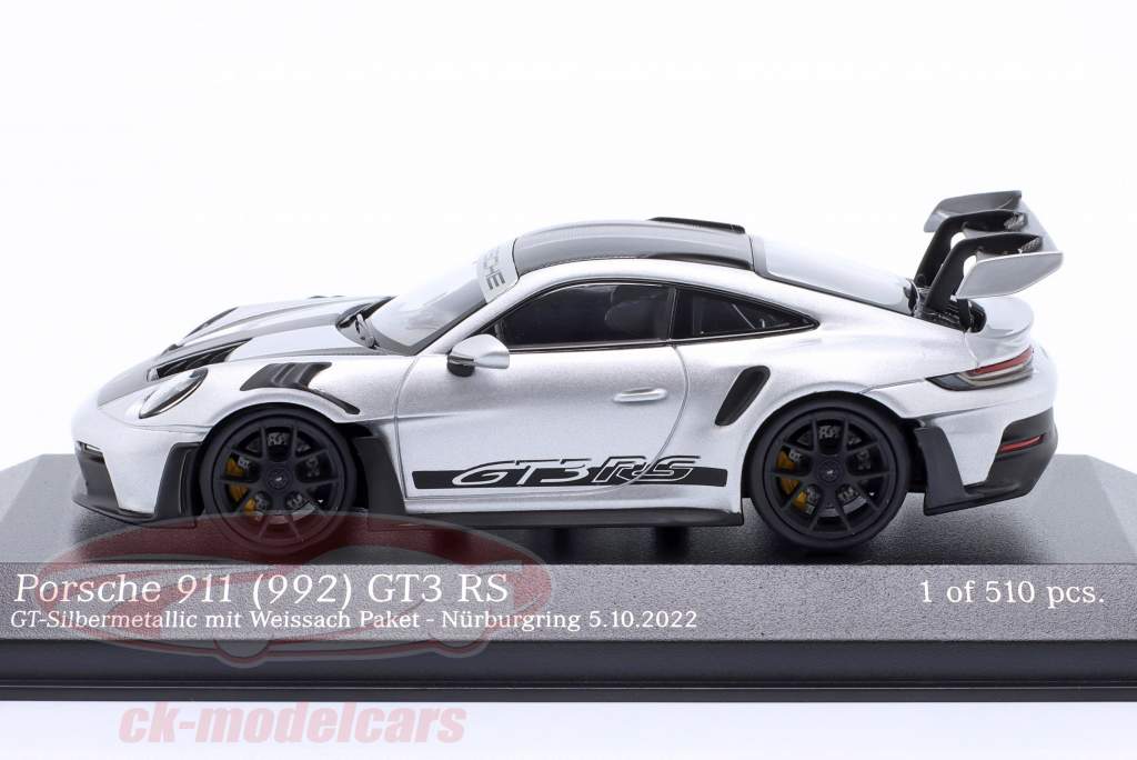 Porsche 911 (992) GT3 RS Weissach pakke Nürburgring 5.10.2022 1:43 Minichamps
