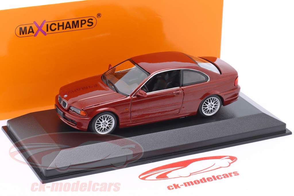 BMW 3 series 328 Ci coupé (E46) Année de construction 1999 rouge métallique 1:43 Minichamps