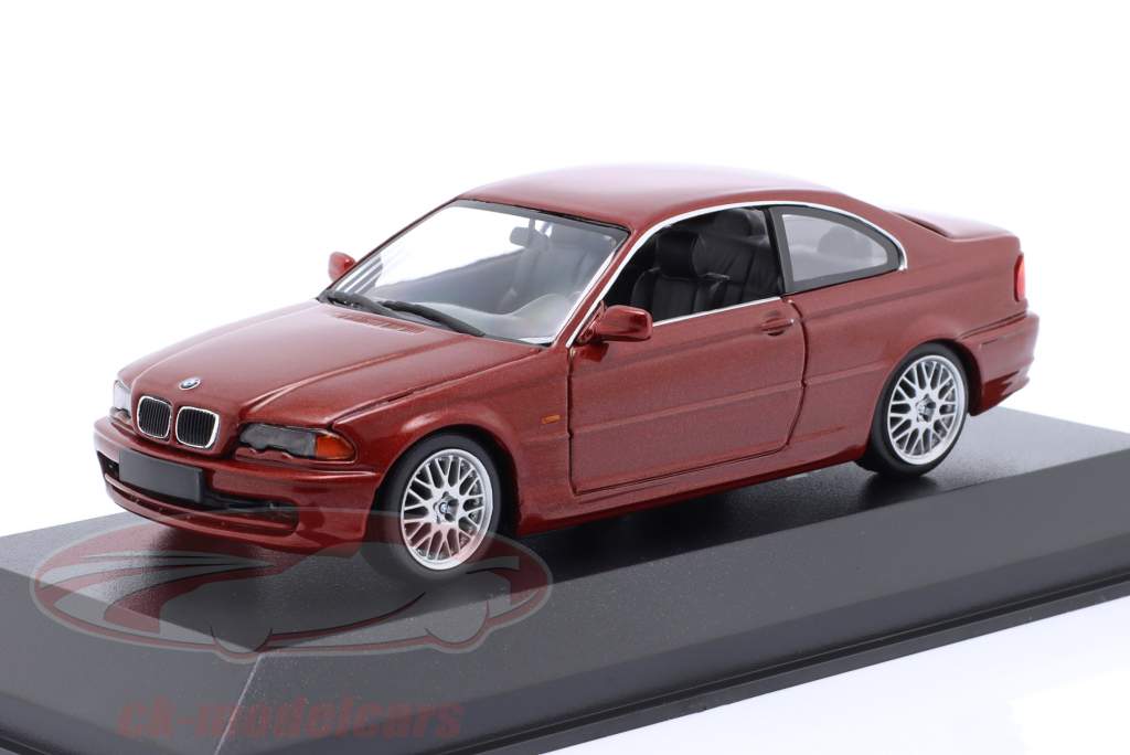 Miniature Bmw 3 coupe(e46) bleu met 1999 1/43