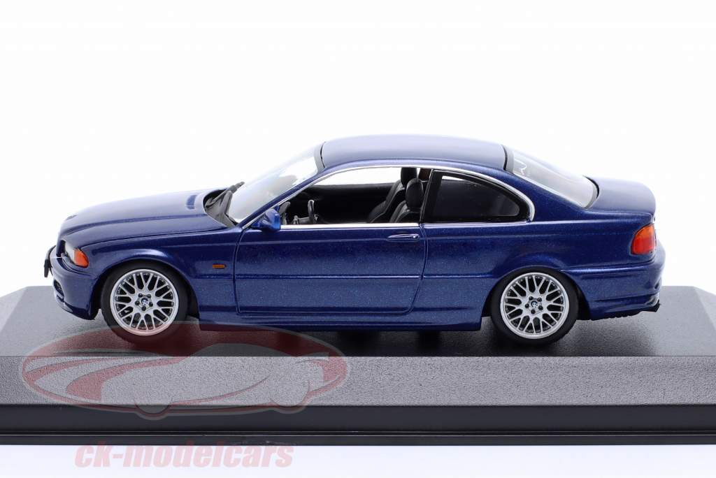BMW 3 Series 328 Ci coupé (E46) Année de construction 1999 bleu métallique 1:43 Minichamps