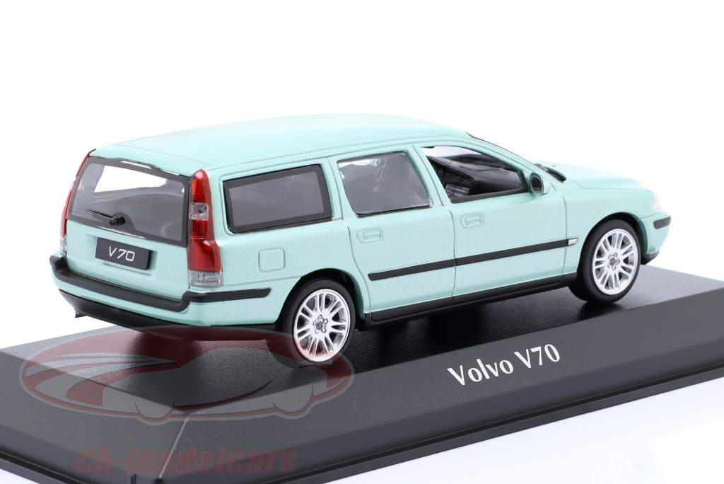 Volvo V70 Break Ano de construção 2000 luz verde 1:43 Minichamps