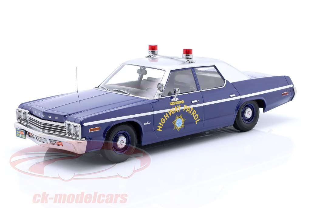 Dodge Monaco Nevada Highway Patrol year 1974 blue / silver 1:18 KK-Scale