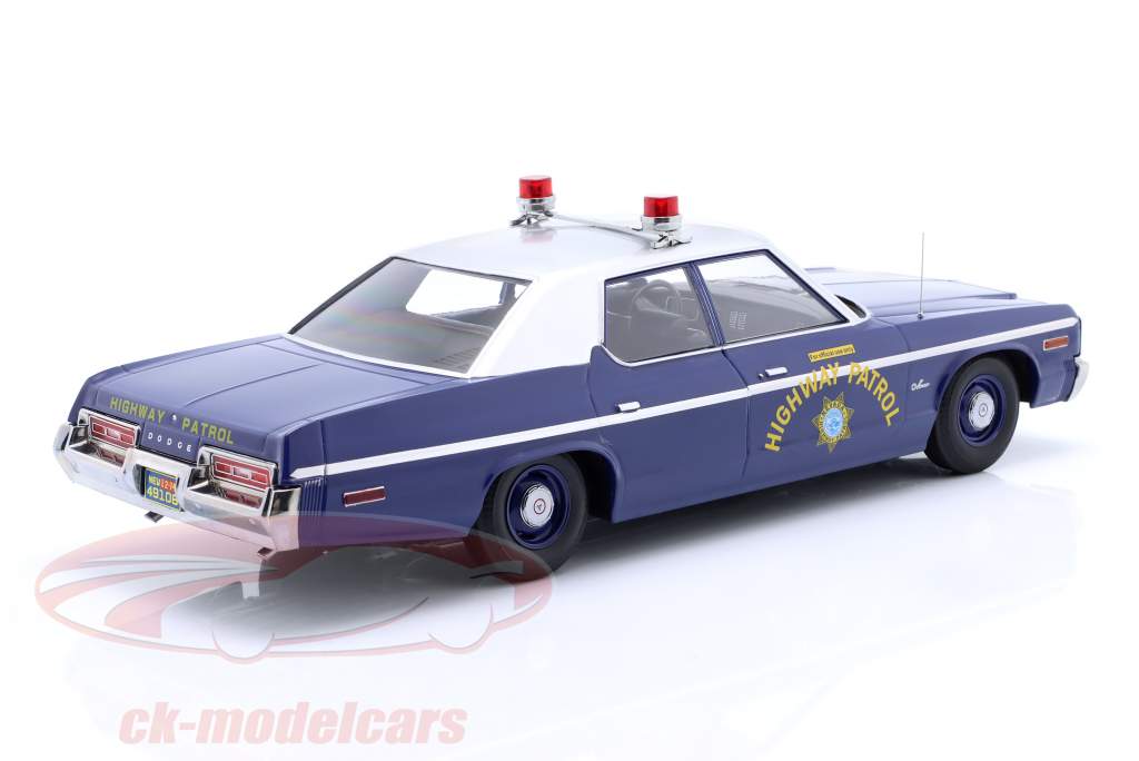 Dodge Monaco Nevada Highway Patrol 建設年 1974 青 / 銀 1:18 KK-Scale