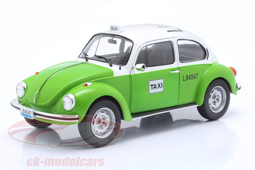 Volkswagen VW Beetle 1303 year 1974 taxi green / white 1:18 Solido