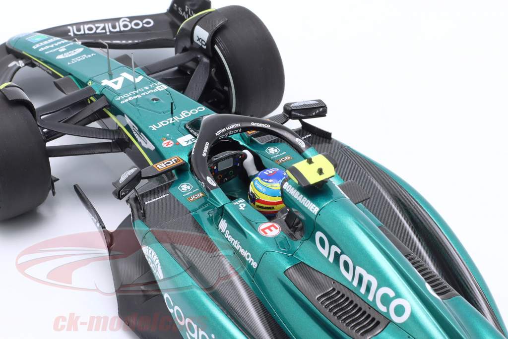 F. Alonso Aston Martin AMR23 #14 100. F1 Karriere Podium Formel 1 2023 1:18 Minichamps