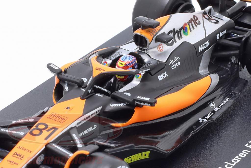 Oscar Piastri McLaren MCL60 #81 Британский GP формула 1 2023 1:43 Bburago