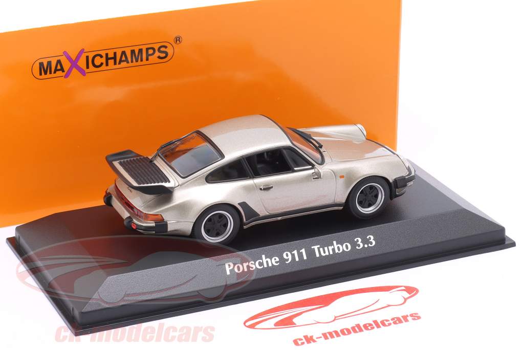 Porsche 911 (930) Turbo 3.3 year 1977 light gold metallic 1:43 Minichamps