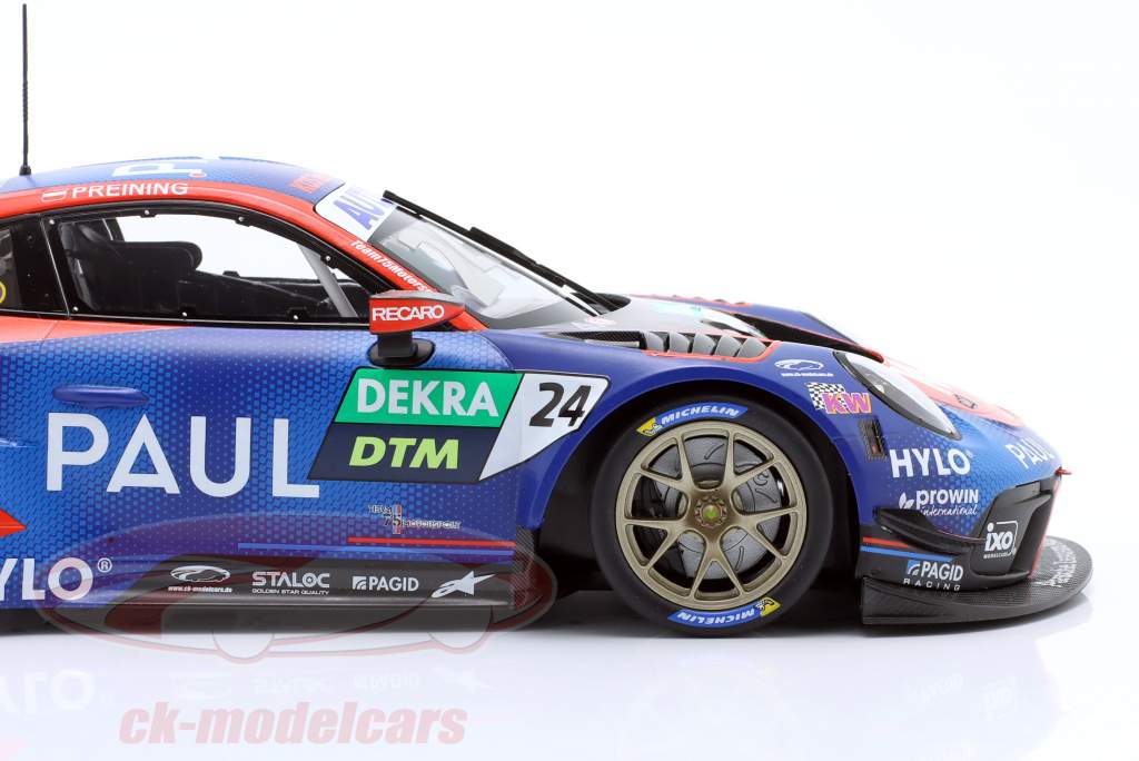 Porsche 911 GT3 R #24 优胜者 Norisring DTM 2022 KÜS Team75 Preining 1:18 Minichamps