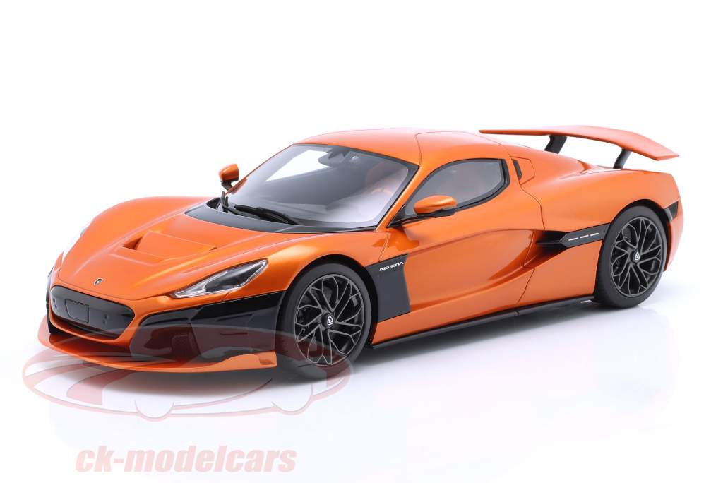 Rimac Nevera Byggeår 2021 magma orange 1:18 GT-Spirit