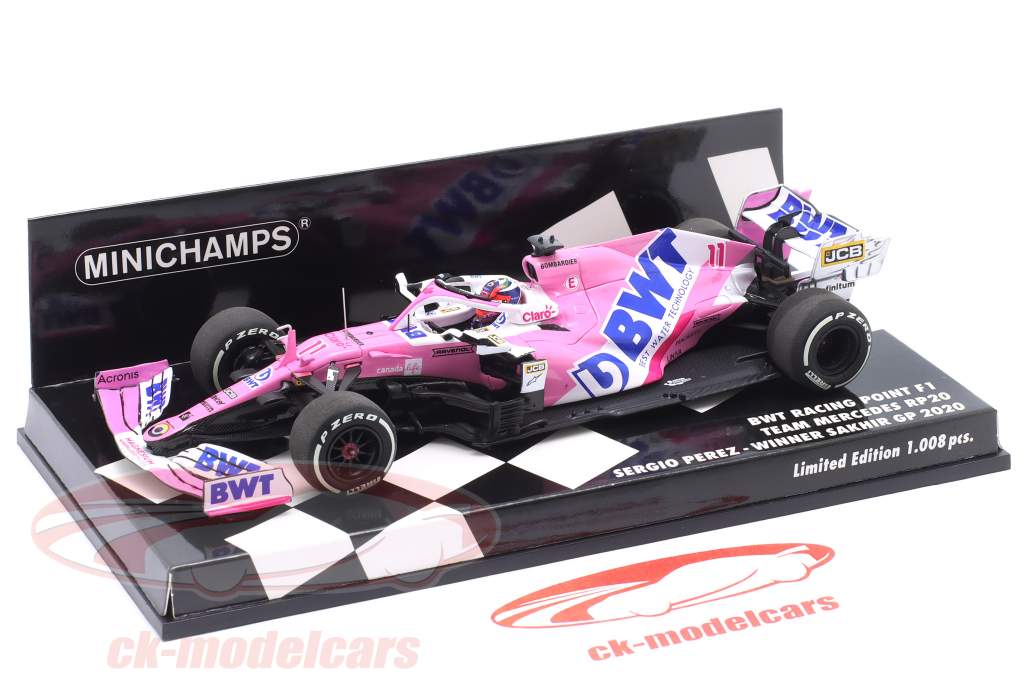 S. Perez Racing Point RP20 #11 Sieger Sakhir GP Formel 1 2020 1:43 Minichamps
