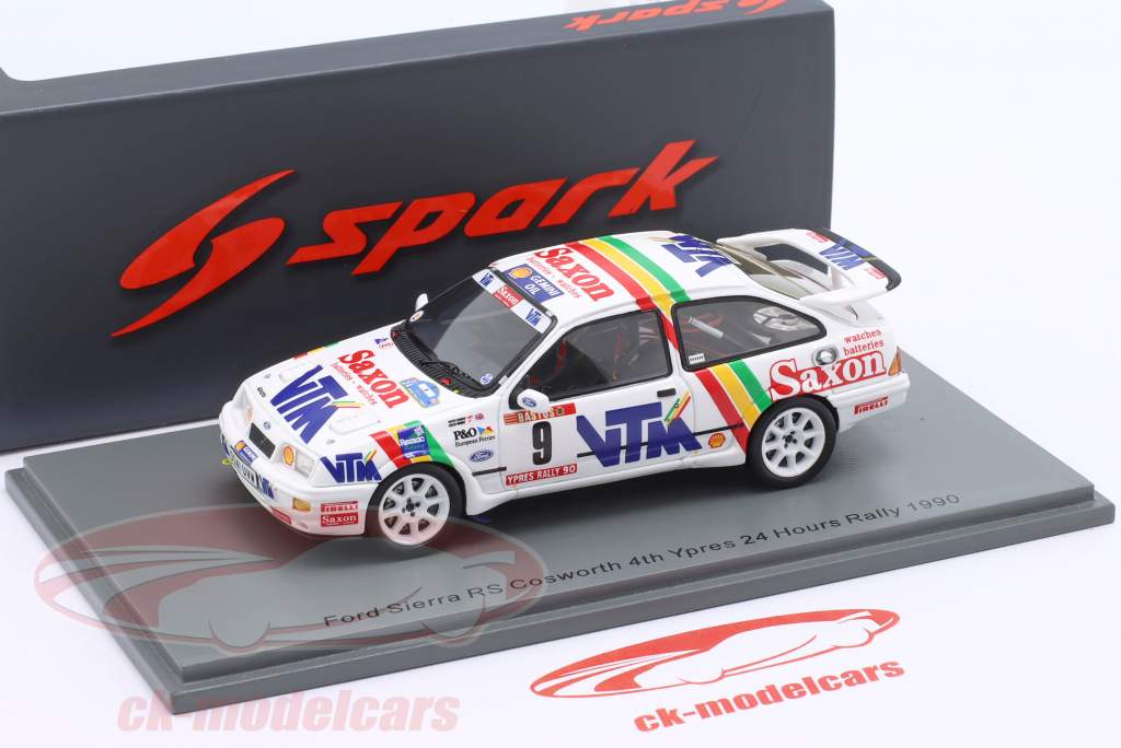Ford Sierra RS Cosworth #9 4to Rallye Ypres 1990 McRae, Ringer 1:43 Spark