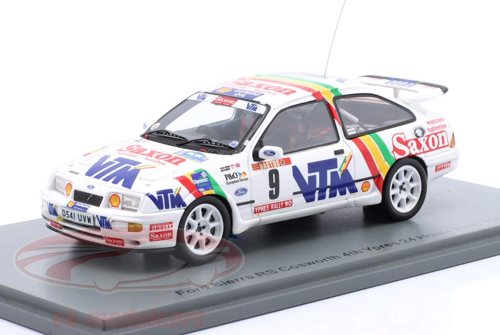 Ford Sierra RS Cosworth #9 4to Rallye Ypres 1990 McRae, Ringer 1:43 Spark