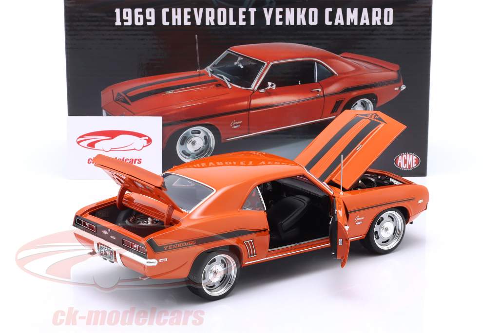 Chevrolet Yenko Camaro Année de construction 1969 orange 1:18 GMP