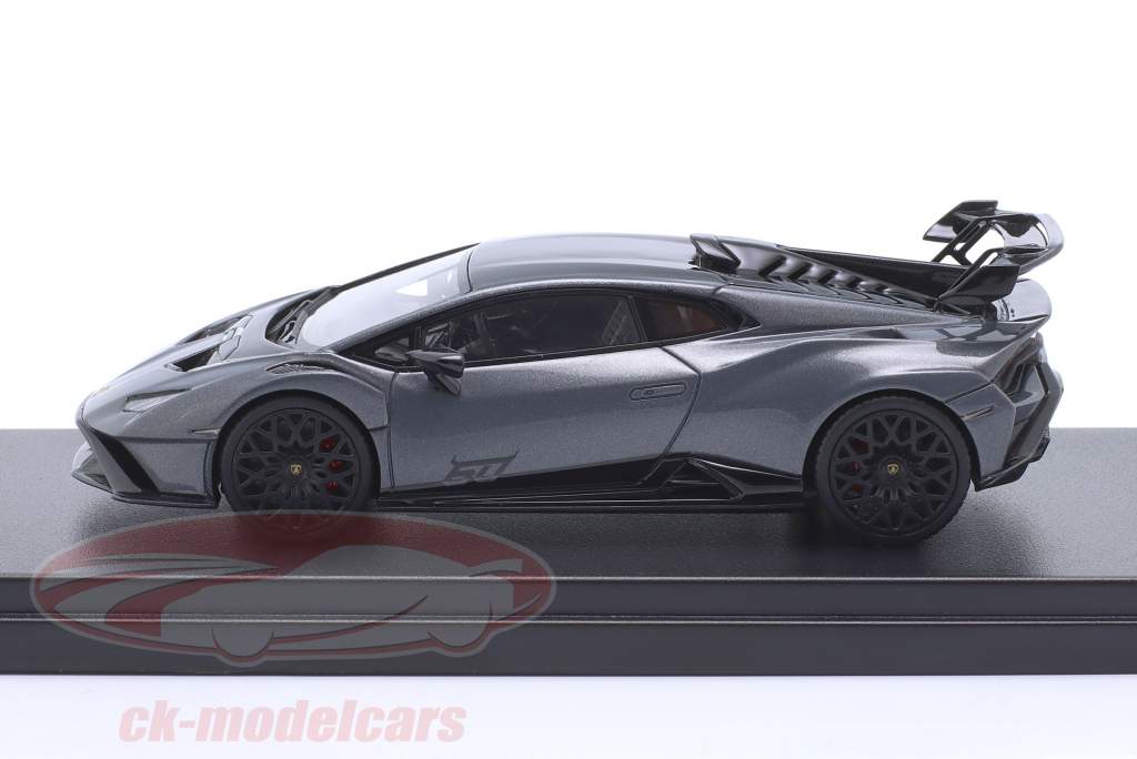 Lamborghini Huracan STO Année de construction 2021 Gris métallique 1:43 LookSmart