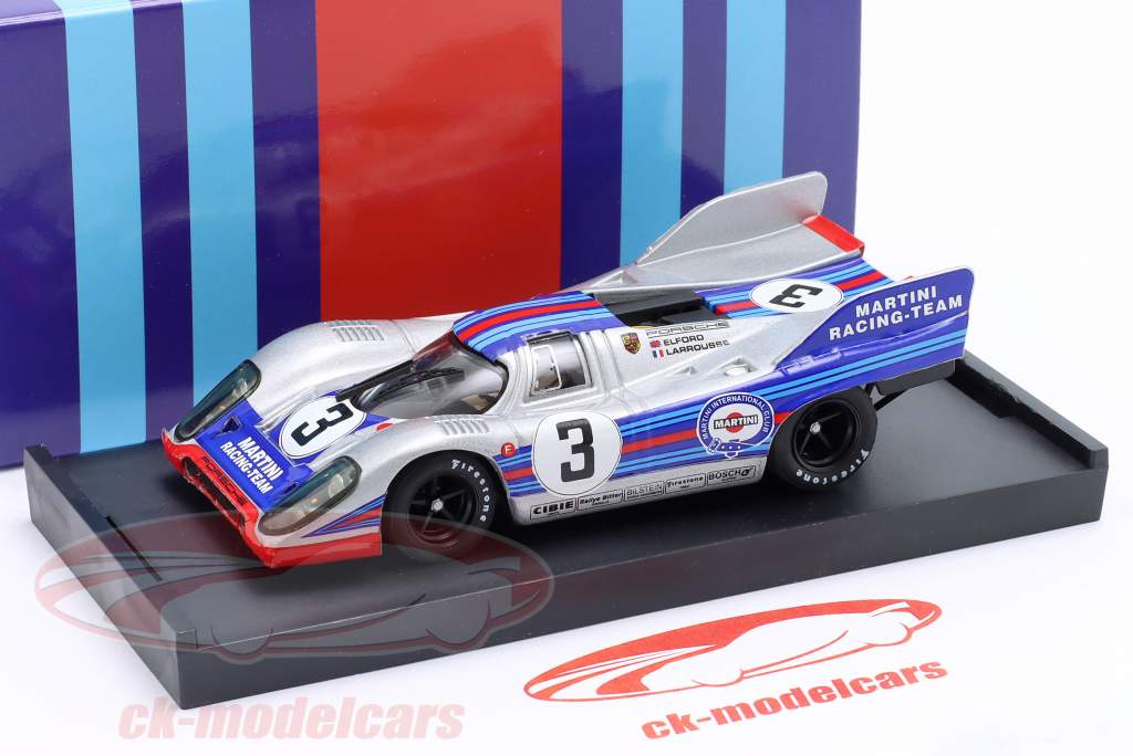 #3 гонки Martini Porsche 917 1000 км Монцы 1971 Elford / Larrousse 1:43 Brumm