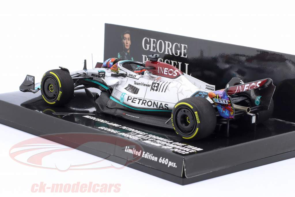 G. Russell Mercedes-AMG F1 W13 #63 5th Miami GP Formel 1 2022 1:43 Minichamps
