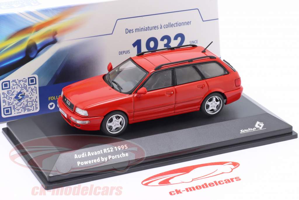 Audi RS2 Avant powered by Porsche Baujahr 1995 rot 1:43 Solido
