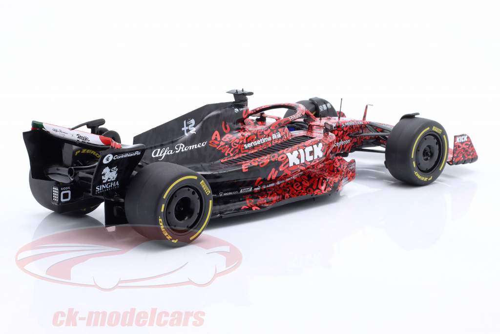 Alfa Romeo F1 Team X BOOGIE Art Car 2023 red / black 1:18 Solido