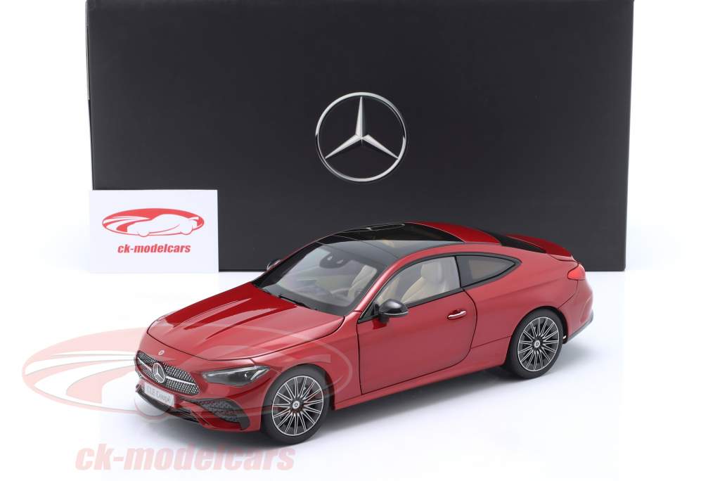 Mercedes-Benz AMG-Line CLE Coupe (C236) 2023 rojo patagonia metálico 1:18 Norev
