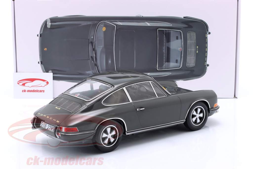 Porsche 911 S Steve McQueen Baujahr 1970 schiefergrau 1:12 Norev
