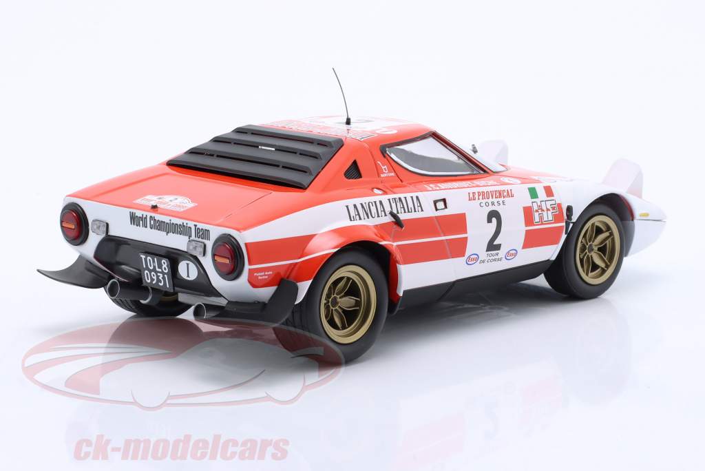 Lancia Stratos #2 vincitore Tour de Corse 1974 Andruet, Biche 1:18 Minichamps