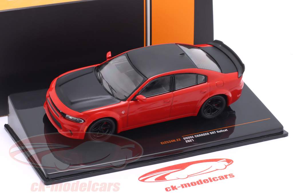 Dodge Charger SRT Hellcat Anno di costruzione 2021 rosso / nero 1:43 Ixo