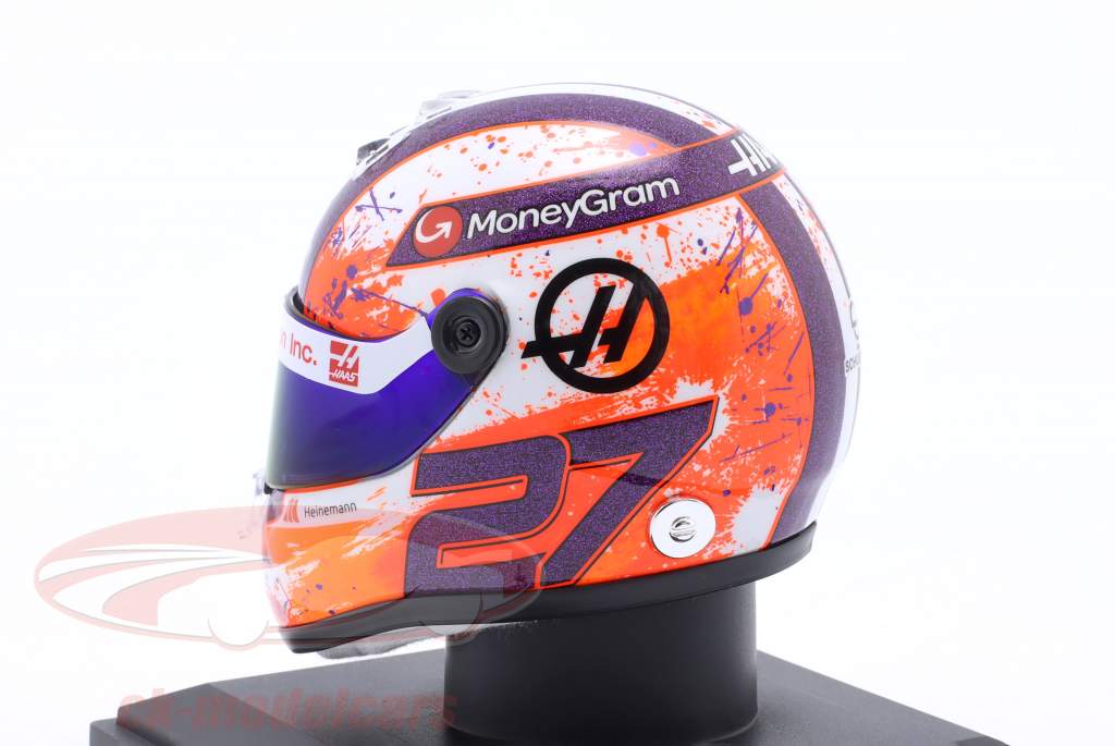 Nico Hülkenberg #27 MoneyGram Haas F1 Team Formel 1 2023 Helm 1:4 Schuberth
